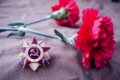 Цветы и орден